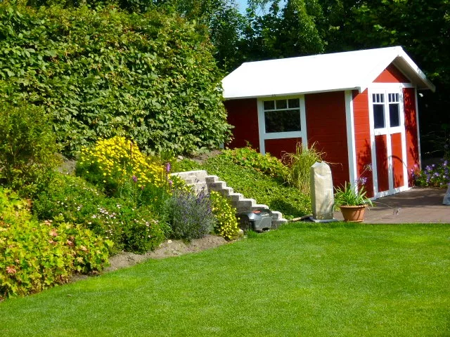 Diercks Garten und Landschaft Gartenhaus Wall mit Gartenhaus
